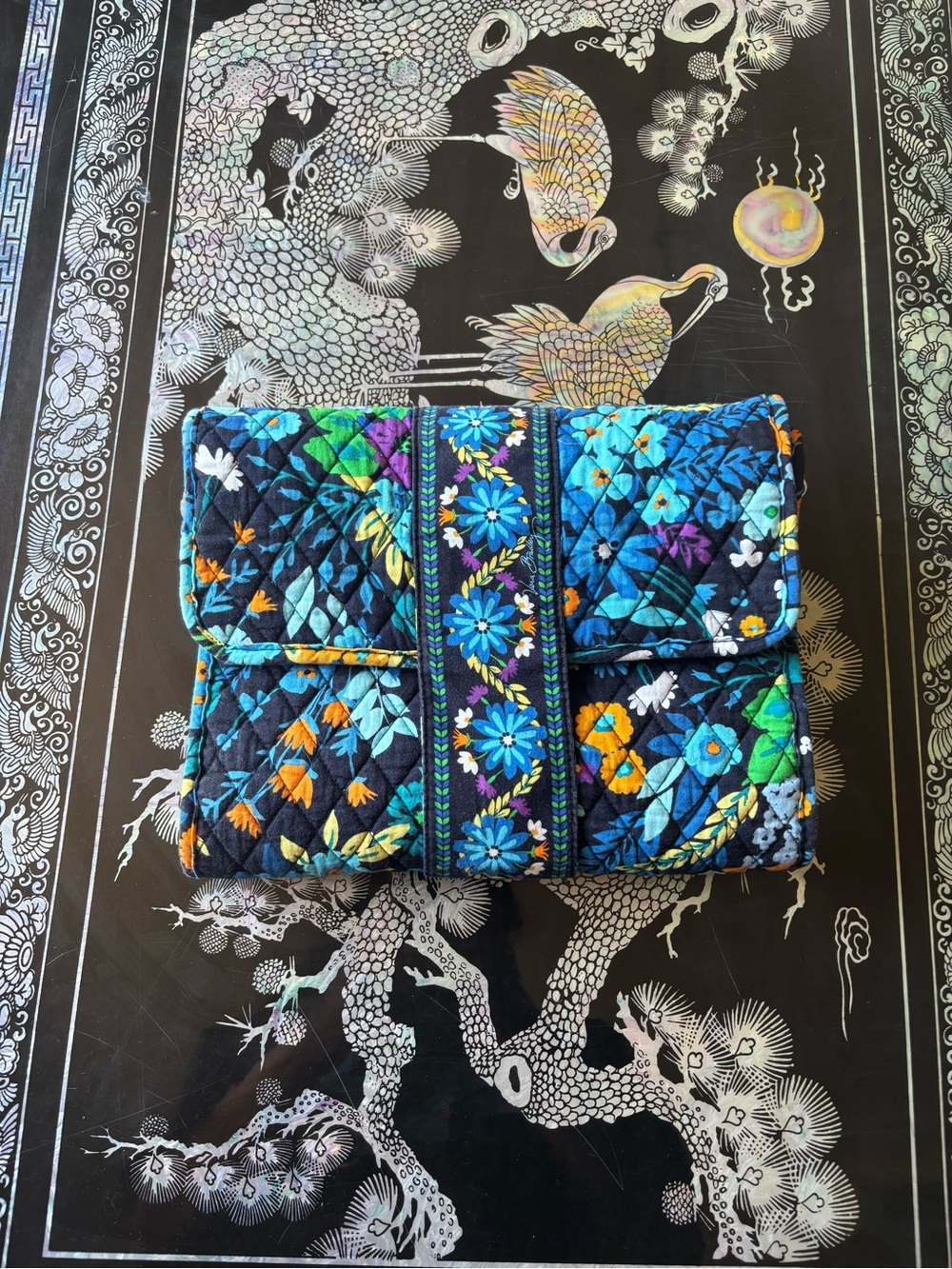 Vera Bradley baby changing pad clutch in Midnight Blues